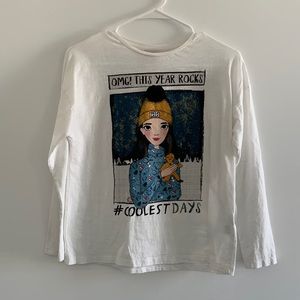Super cute long-sleeve top for girls!